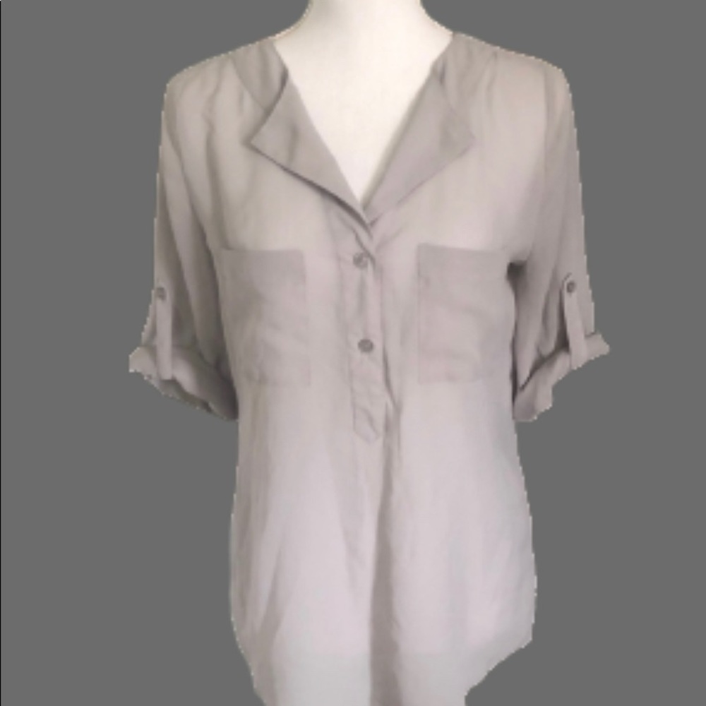 MAURICES grey blouse size small